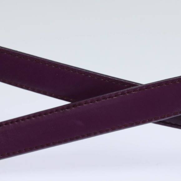 PRADA Leather Hand Bag Purple Auth 80093 - Picture 8 of 16